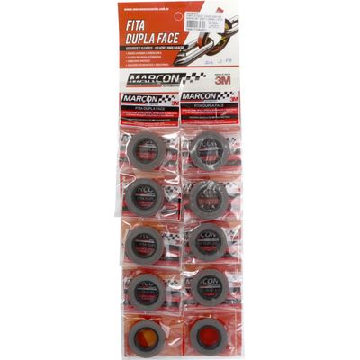 FITA DUPLA FACE 8,5MM 1M 0,8MM CZA CART 10PCS | COD FABR 00837 03652.07