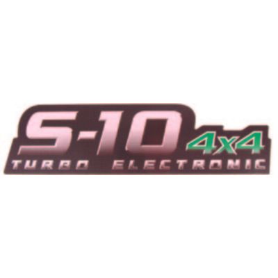 LETREIRO VINIL (S10 4X4 TURBO ELETRONIC) 09/11 VERDE | COD FABR 006934 26000.68