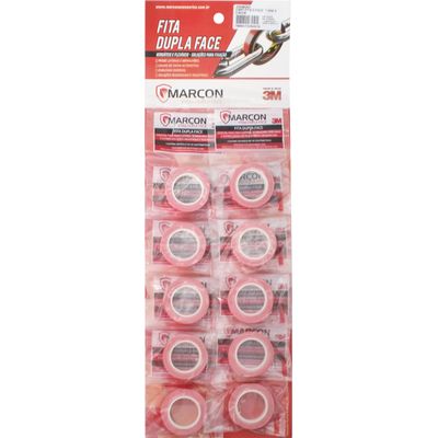 FITA DUPLA FACE 11MM 90CM 0,8MM BCA CART 10PCS | COD FABR 000800 03651.11