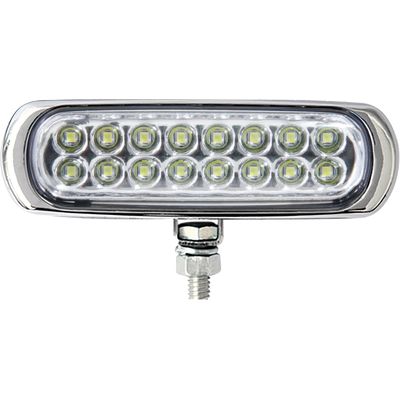FAROL MILHA SLIM UNIV 16 LEDS COPO CROM 12/24V BCO | COD FABR AP936 18099.36