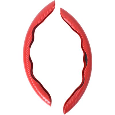 CAPA VOLANTE UNIV FIBRA CARBONO 2PCS VERMELHO | COD FABR 0013663 00136.63
