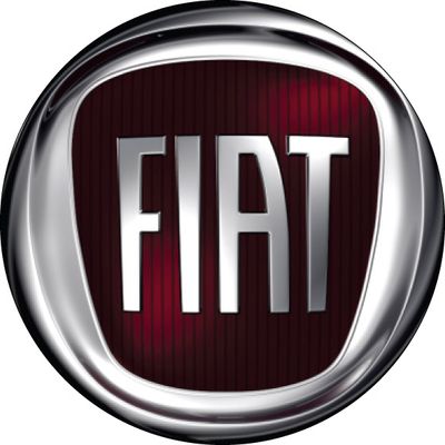 EMBLEMA BOTTON CAL LOGO FIAT 58MM VERM 4PCS RESINADO | COD FABR 25013 26253.31