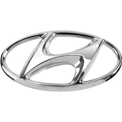EMBLEMA LOGO GRADE HYUNDAI HB20 13/19 HB20S CROM | COD FABR 10120 26255.15