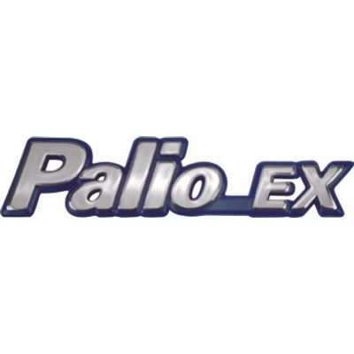 LETREIRO (PALIO EX) 95/00 CROM FUNDO AZUL | COD FABR 00571A 27780.15