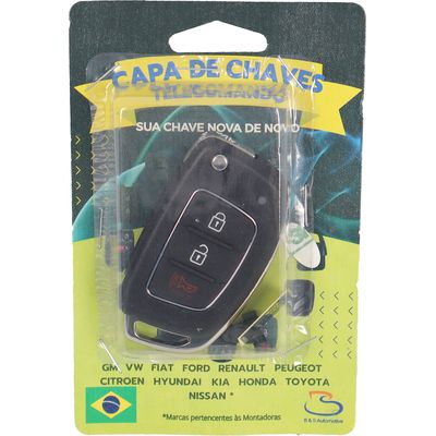 CHAVE CANIVETE IX35/HB20 4 BOTOES PTO | COD FABR 9222 00196.33