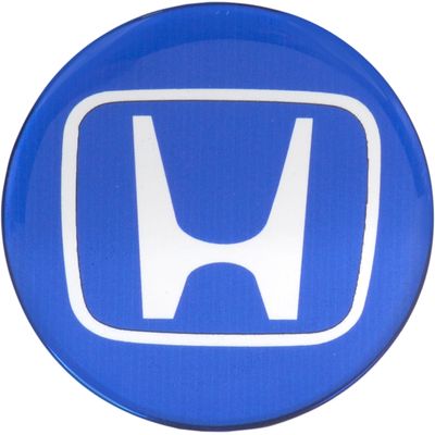 CALOTA CENTRO RODA LINHA HONDA AZUL C/H CROM 69MM | COD FABR 6013156 60131.56