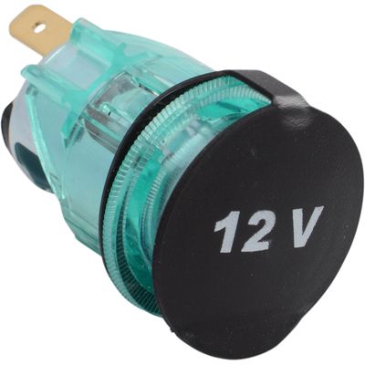 TOMADA ALIMENTACAO UNIV 12V GRAVADA C/TAMPA BORR | COD FABR 0031714 00317.14