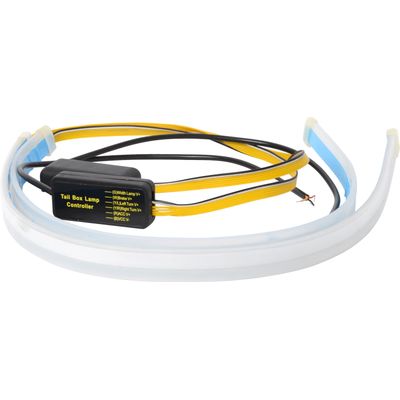FITA LED DUAL COLOR DRL 60CM 6000K+3000K 8W BCO/AMARELO PAR | COD FABR 8392219 83922.19