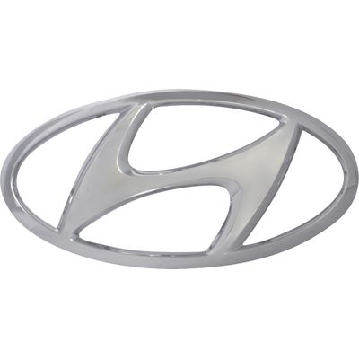 EMBLEMA LOGO GRADE HYUNDAI HB20 20/21 HB20S CROM DIANT | COD FABR 2636901 26369.01
