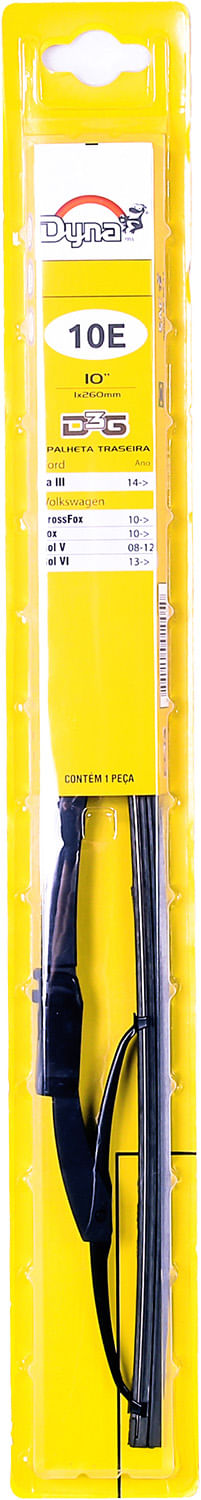 PALHETA TRAS CONV 10,5 GOL G5/G6 08/16 FOX (TL) UN 10E | COD FABR 103017.14.90
