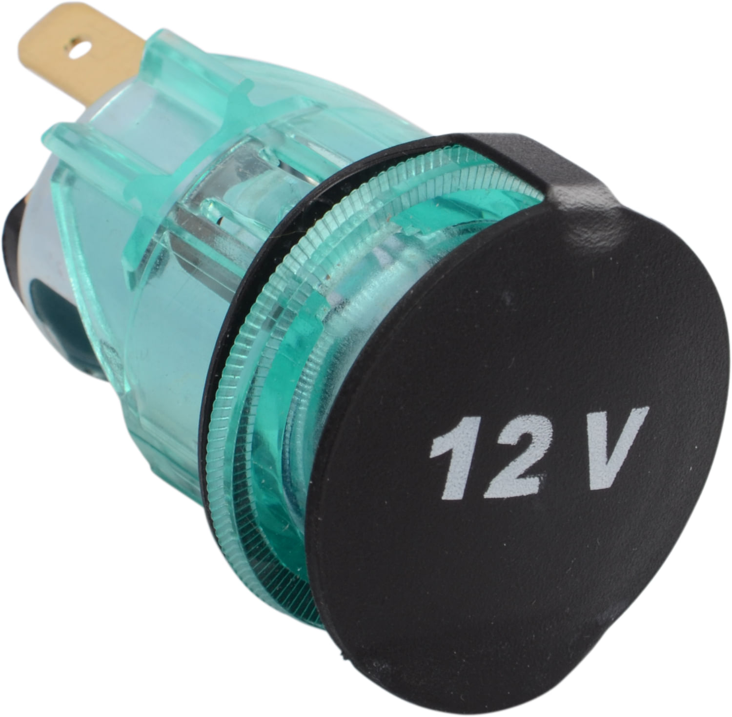 TOMADA ALIMENTACAO UNIV 12V GRAVADA C/TAMPA BORR | COD FABR 0031714